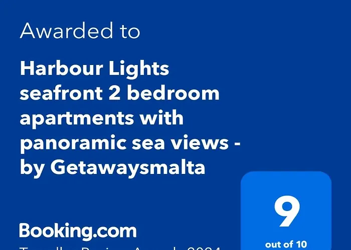 Harbour Lights Seafront 2 Bedroom With Panoramic Sea Views - By Getawaysmalta 公寓 圣保罗湾城